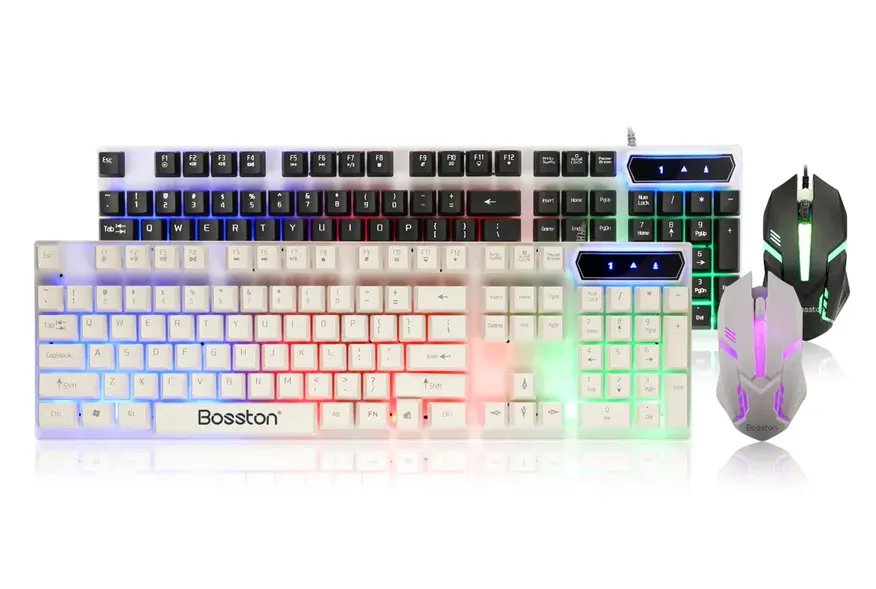 Clavier+Souris gamer RGB light filiare bosston 8310 — image 1