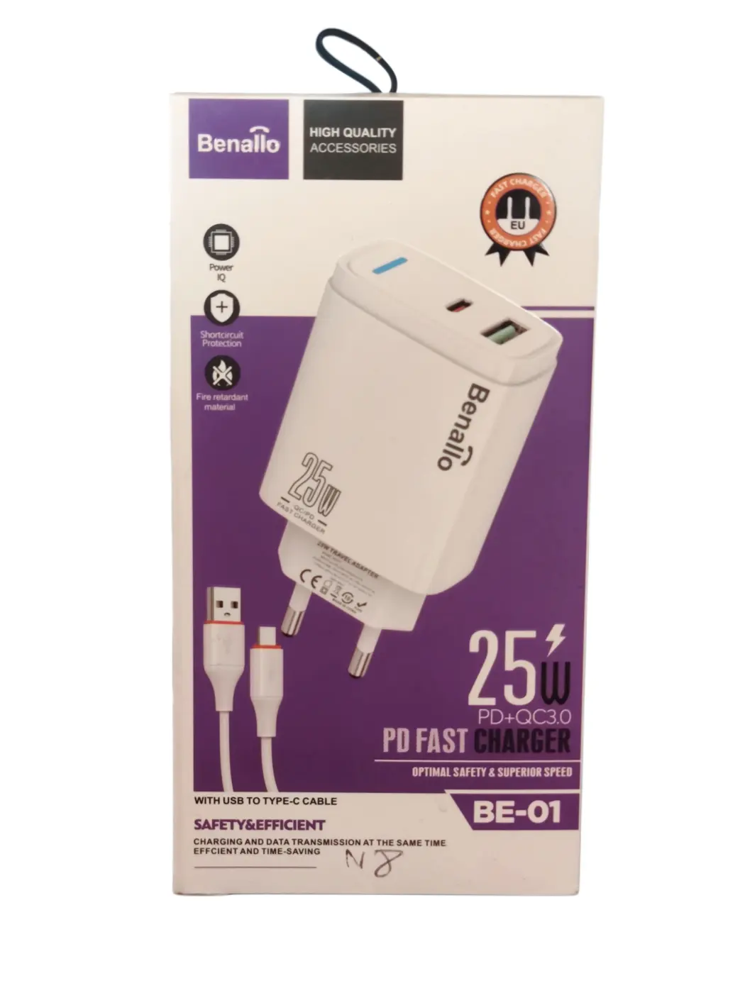 Chargeur Benallo type-V8 25W BE-01 — image 1