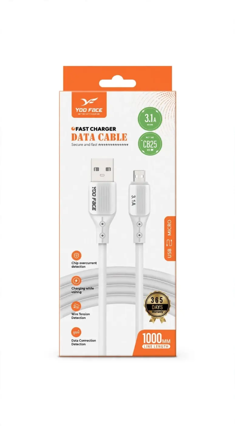 cable type-v8 type samsung yoo face CB25 yoo face — image 1
