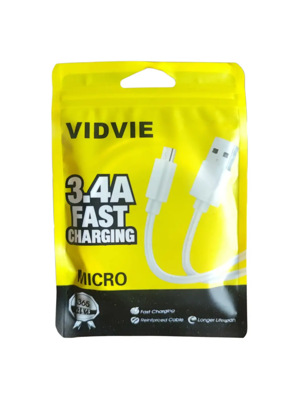 Cable vidvie type-V8 micro 3.4A 1M — image 1