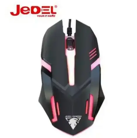Jedel Souris Filaire Optique USB 3D pour Ordinateur Lumineuse RGB M66 — image 1