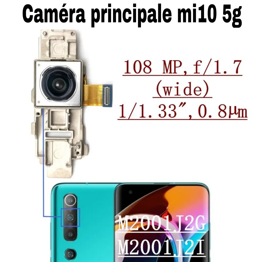 Caméra 108 Mp arrière principale pour Xiaomi mi10 5g xiaomi — image 2